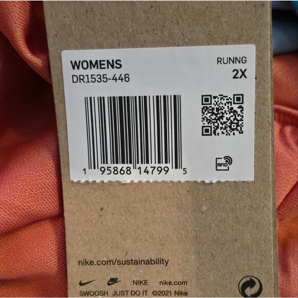 Nike Tempo Aqua and Orange Running Active Athletic Workout Shorts Plus Size 2X - Picture 13 of 13